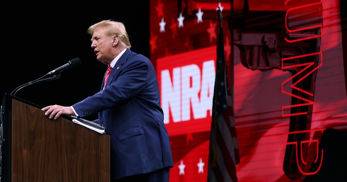 Trump accepts NRA endorsement, urges gun owners to vote in 2024